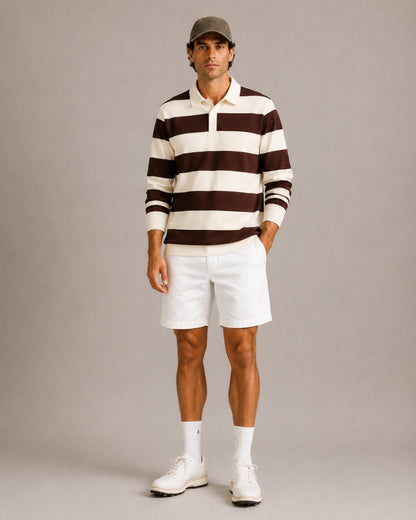 Vintage Stripe Rugby Polo