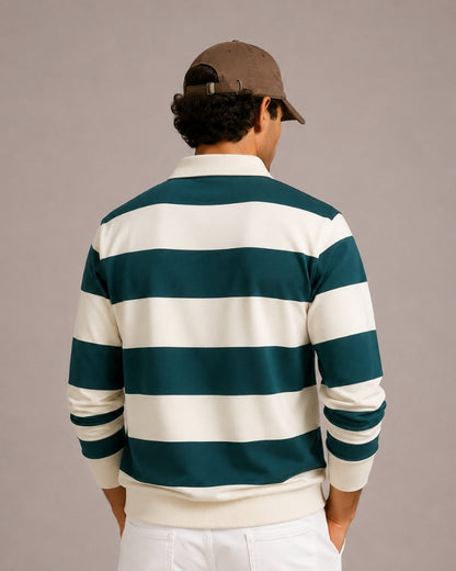 Vintage Stripe Rugby Polo